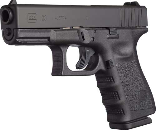Glock G23 Gen5 Compact MOS 40 S&W 4.02" Barrel, nDLC Steel, Front Serrations & MOS Cut Slide, Interchangeable Backstraps Grip, 13rd