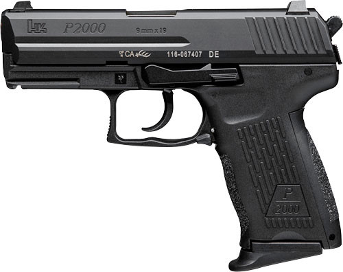 HK P2000, (V3) Da/Sa, 9mm, 3.66" Barrel, Night Sights, Rear Decocking Button, 13rd
