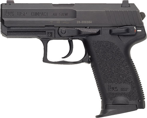 HK USP Compact (V1) Da/Sa .40 S&W, 3.58" Barrel, Safety/Decocking Lever, 12rd