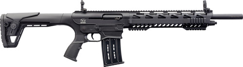 Charles Daly AR-12A, 12 Ga 3", 18.5" Barrel, Front/Rear Flip Sights, Synthetic Stock, Black, 5rd