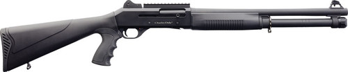 Charles Daly 601 DPS, 12 Ga 3", 18.5" Barrel, Black Color, Right Hand, Improved Cylinder/Modified/Full Beretta/Benelli Mobil Chokes, Ghost Ring Sight, Synthetic Pistol Grip Stock, 5rd