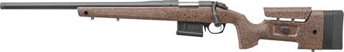 Bergara B-14 HMR 300 Win Mag, 26" Barrel - Threaded 5/8-24, Cerakote Black, Black/Tan HMR Stock with Cheek Riser and LOP Spacers, AICS Style Det Mag, Fits Rem 700 Base, 5rd, LEFT HANDED