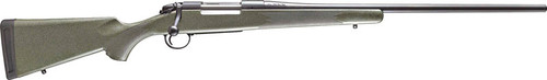 Bergara B-14 Series Hunter Rifle 22-250 Remington, 22" Barrel, Cerakote Finish, Black, Green With Black/Tan Dots Synthetic Stock, 4rd