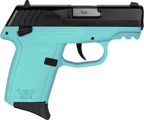 SCCY CPX-1 Gen 3, 9mm, 3.1" Barrel, Black, Slide, SCCY Blue Ambidextrous Safety, 3 Dot Sights, 10rd