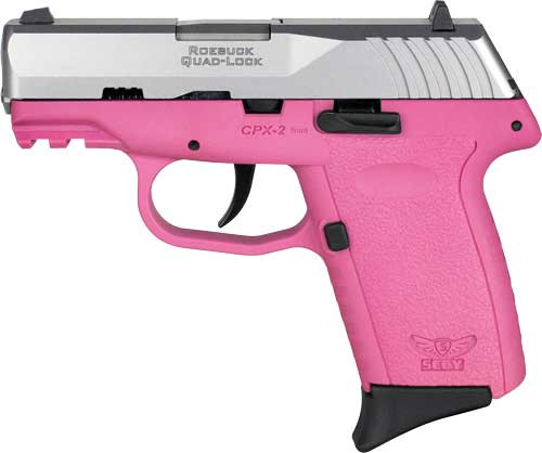 SCCY CPX-2 Gen 3, 9mm, 3.1" Barrel, Stainless Slide, Pink 3 Dot Sights, 10rd