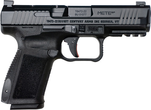 Canik METE SF OR 9mm, 4.08" Barrel, Black, 3-Dot Sights, 15rd