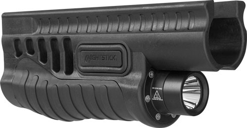 Nightstick Flashlight/Laser Combo, Green Laser, Mossberg 500/590/Shockwave, Black, Includes 2 CR123A