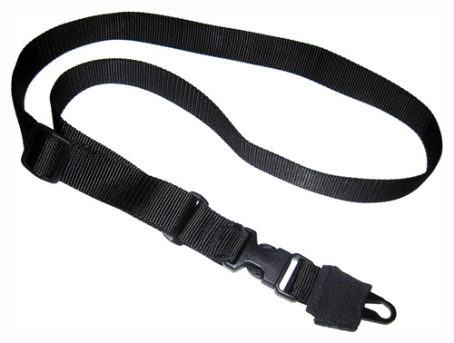 Tacshield CQB Single Point Sling with HK Hook 1.50" Black Webbing