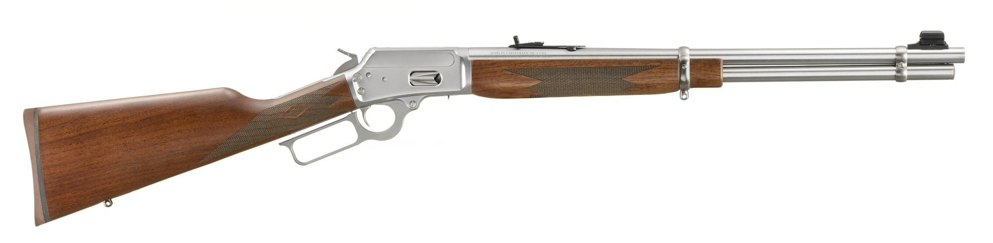 Marlin 1894 Classic Lever Action Rifle 70482, 45 Long Colt, 20.25", American Walnut Stock, Satin Stainless Finish, 10 Rds