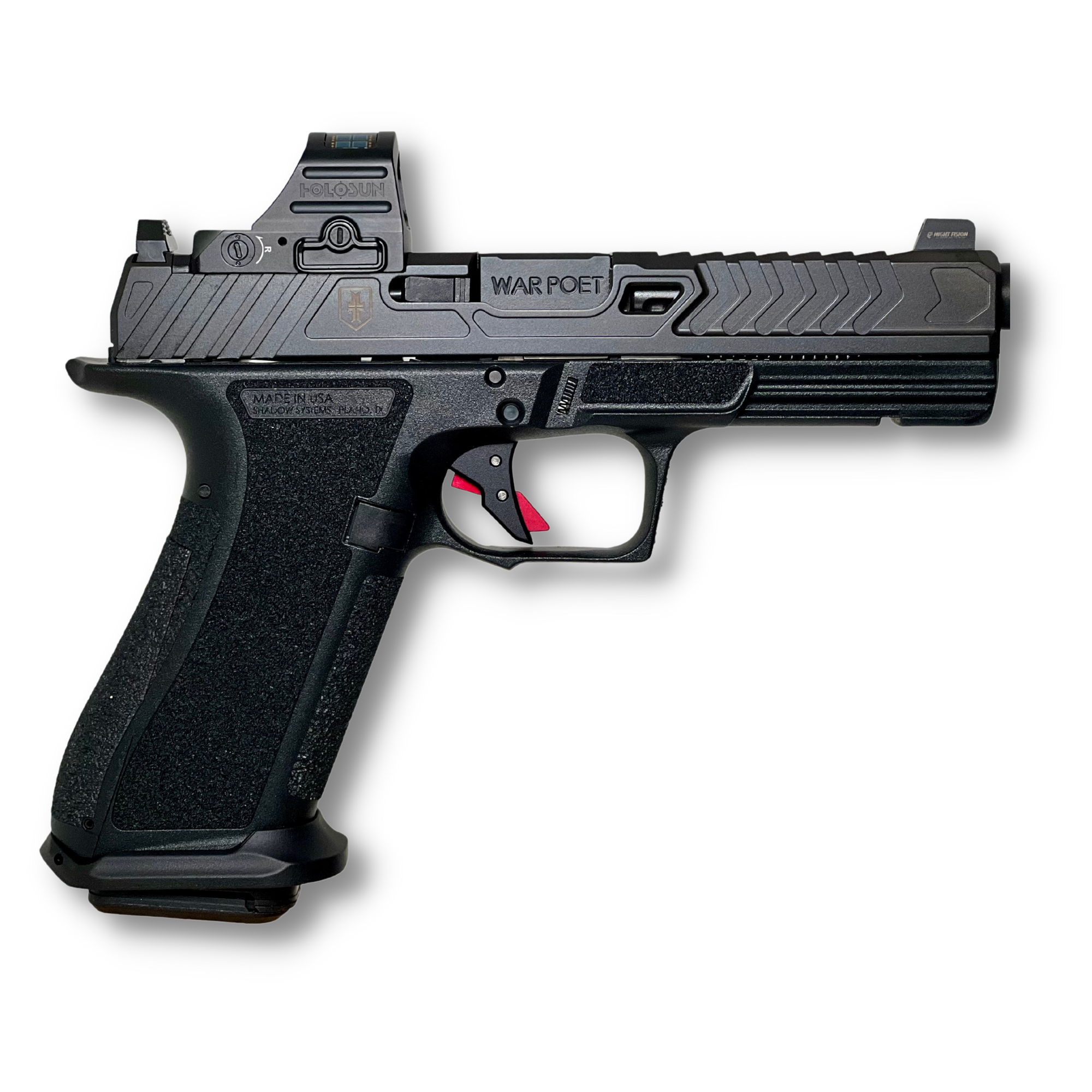 Shadow Systems DR920 War Poet Pistol SS-2079-H, 9mm, 5in, Black Frame Grips, 17 Rds