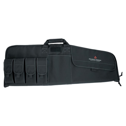 Advance Warrior Solutions Raptor 36" Black Polyester for Tactical Rifle, 4 Mag Pouch RA36RC-BL
