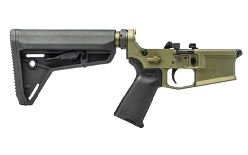 Aero Precision M4E1 PRO, Complete Lower Receiver, Semi-automatic,223 Remington/556NATO, Anodized Finish, Olive Drab Green, Magpul MOE Grip, SL Carbine Stock APAR600195