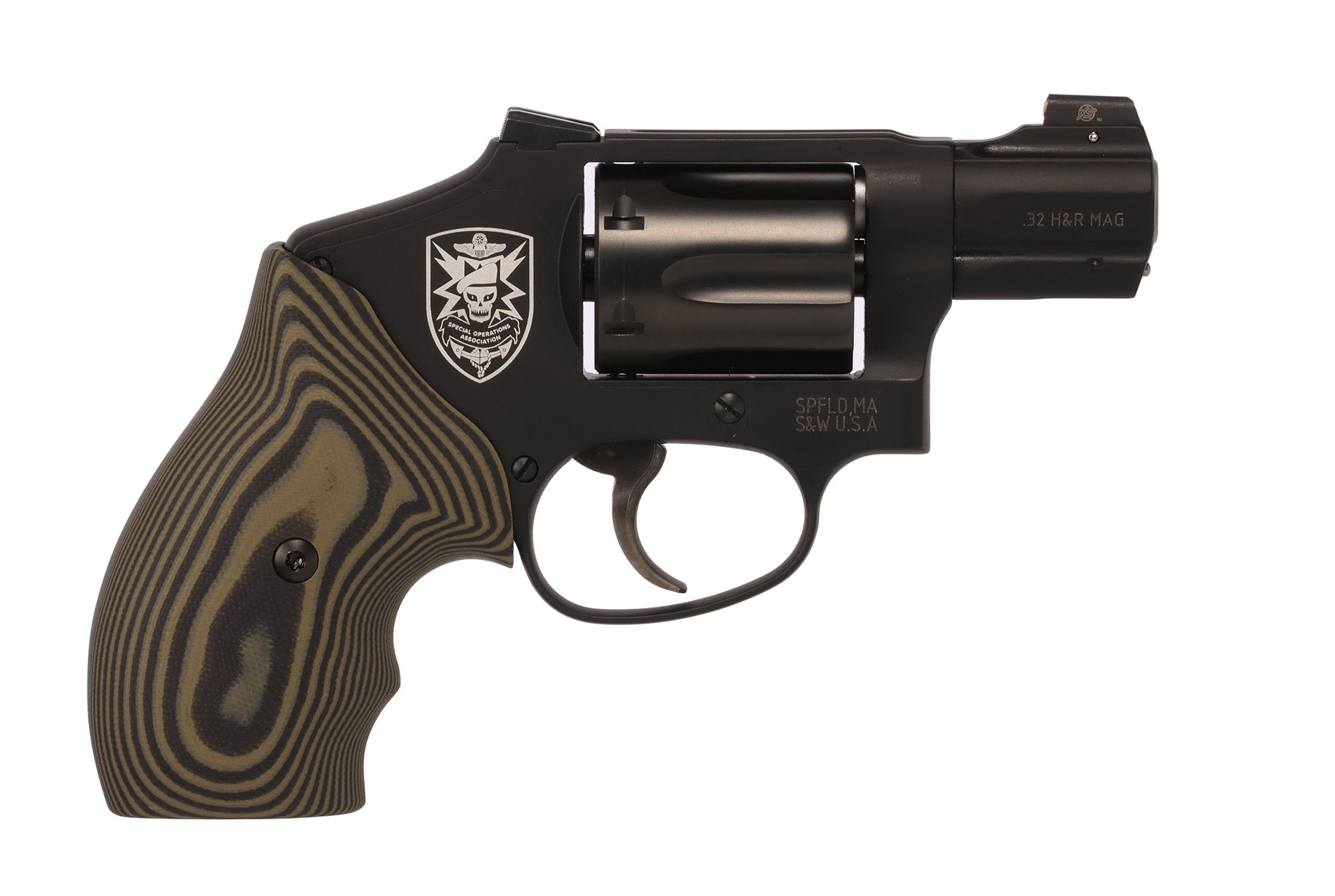 Smith and Wesson 432 UC Revolver 14405, 32 H&R Mag, 1 7/8in, G-10 Grips, 6 Rds