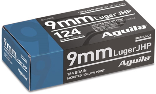 Aguila Personal Defense Handgun 9mm Luger 124gr Jacketed Hollow Point 50 Per Box/10 Case 1E092125