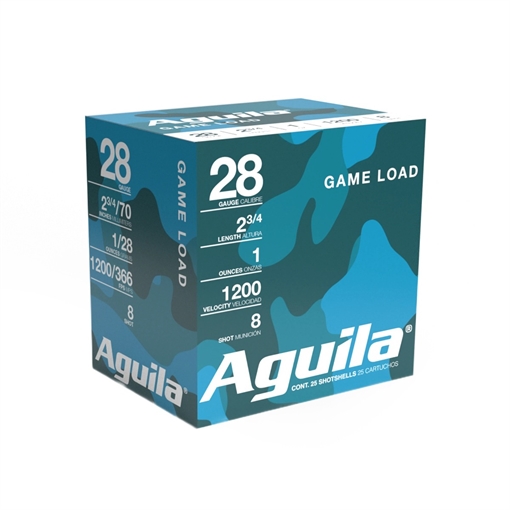 Aguila Birdshot Standard Velocity 28Gauge 2.75" 1oz 8Shot 25 Per Box/20 Case 1CHB2838