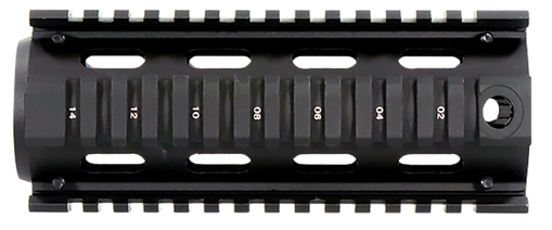 Aim Sports M4 Handguard 6" Carbine Style Made of Aluminum with Black Anodized Finish & Quad Rail MT021