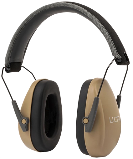 Allen Company ULTRX Slim Profile Passive Muff, Earmuff, NRR 23dB, Taupe 4154