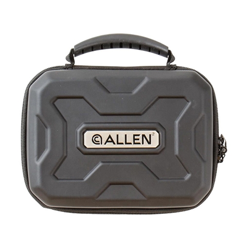 Allen EXO Handgun Case Black Polymer, Egg Crate Foam, Lockable Zipper & Molded Rubber Handle 12" L 8212
