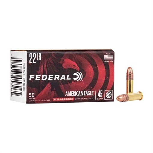 AMERICAN EAGLE SUPPRESSOR 22 LONG RIFLE RIMFIRE AMMO AE22SUP1