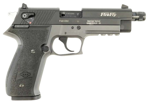 GSG FireFly 22 LR, 4" Threaded Barrel, Smoke Gray Frame, Black Slide/Grip, 10rd