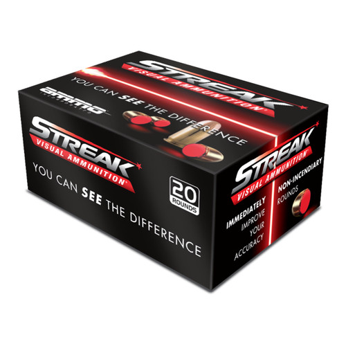 Ammo Inc Streak Defense 45 ACP, 230gr, Non-Incendiary Red Tracer, 20rd