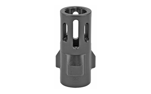 Angstadt Arms Flash Hider Black Hardcoat Anodized Steel with 1/2"-28 tpi Threads 1.42" OAL for 9mm Luger AA093LHB28