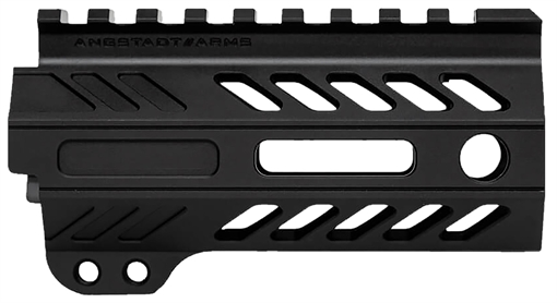 Angstadt Arms Ultra Light Handguard made of Aluminum with Black Anodized Finish, M-LOK Style, Picatinny Rail & 4" OAL for AR-15 Includes Hardware AA004HGMLT