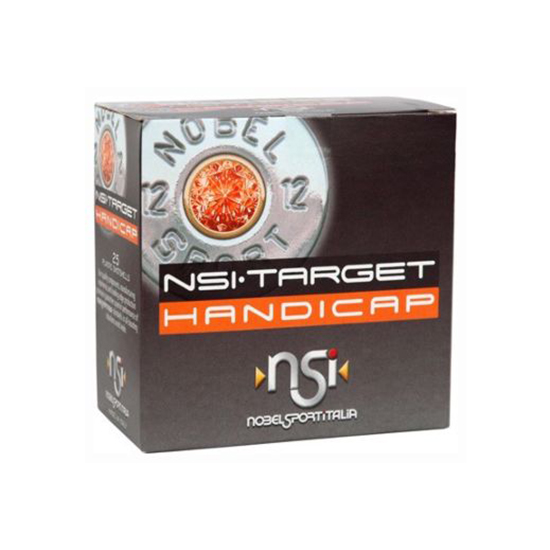NobelSport Italia NSI Target Handicap 12ga 2-3/4″ 1-1/8oz. #8 250rd Case #ANS278