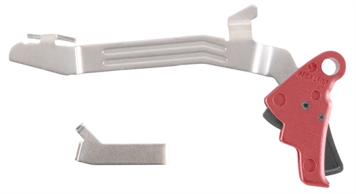 Apex Tactical Specialties Inc POLYMER ACTION ENHANCEMENT TRIGGER KIT SLIM FRAME RED 102-P117-RED 102P117RED