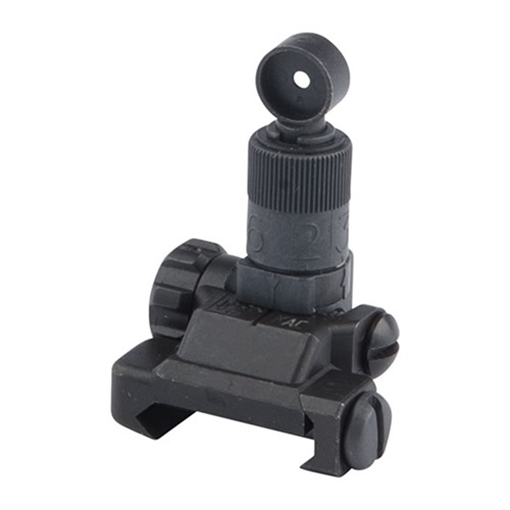 Knights Armament AR-15 FLIP-UP ADJ TACTICAL MICRO REAR SIGHT 600 METER BLK 25650