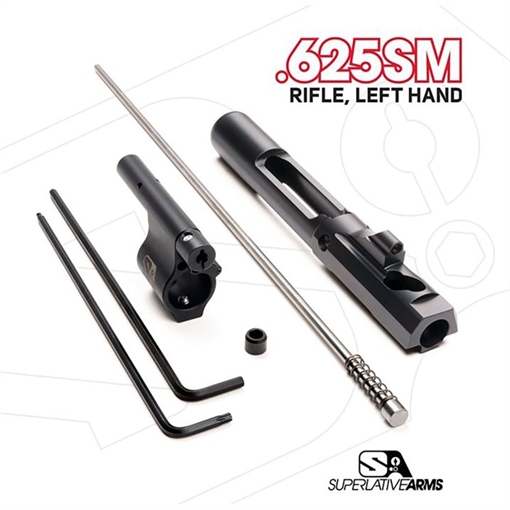 Superlative Arms Llc AR-15 ADJ PISTON SYSTEM W/SOLID .625'' GAS BLOCK RIFLE LH SABO-PS-LFD-R625SM