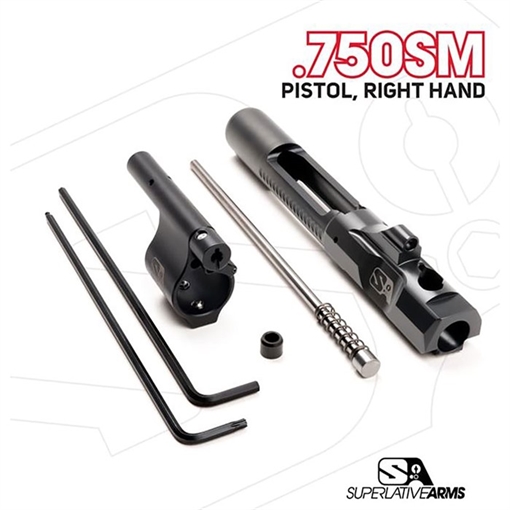 Superlative Arms AR-15 ADJ PISTON SYSTEM W/SOLID .750'' GAS BLOCK PISTOL RH SABO-PS-RFD-P750SM