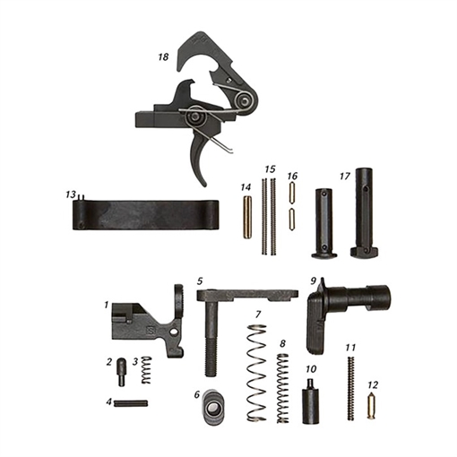 Alg Defense AR-15 LOWER PARTS KIT W/ QMS TRIGGER 16-001