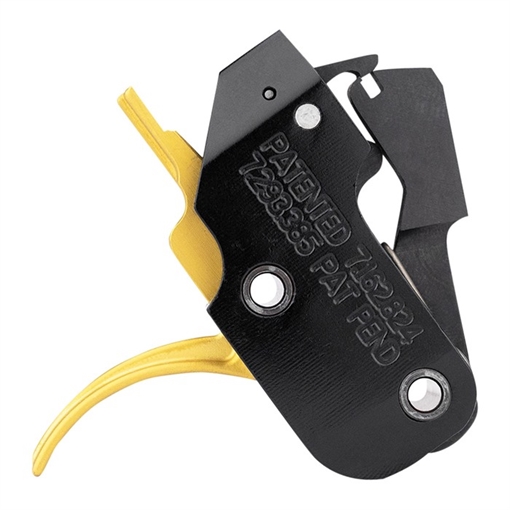American Trigger Corporation AR .308 GOLD TRIGGER CURVED FIXED 7.62MM SRGOLD-FXD