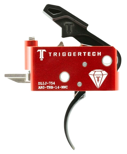 TRIGGER TECH AR15 BLK AR DIAMOND CURVED BLK/RED 2 STAGE TRIGGER 1.5 TO 4 LB AR0-TRB-14-NNC