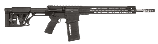Armalite AR10 3-Gun, Semi-automatic, AR, 308 Winchester/762X51, 18" Stainless Steel Barrel, 1:10 Twist, Tunable Muzzle Brake, Anodized Finish, Black, Ergo Grip, Luth-AR MBA-1 Stock, 15" MLOK Handguard, 4lb Single-Stage Timney Trigger, 25 Rounds, 1 Magazine