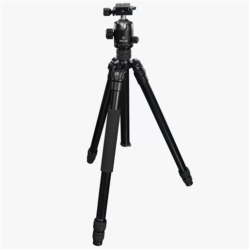 Athlon Midas AL28 Aluminum Tripod 17" - 65" Black with Soft Sided Carrying Case 706009