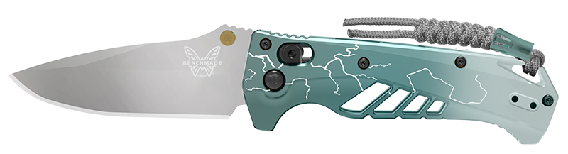Benchmade Mini Adira Limited Edition Folding Knife w/Plain Edge Drop Point Blade (18065-ABEL1)