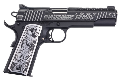 Auto-Ordnance 'United We Stand' 1911 .45 ACP, 5" Barrel, Engraved, Black, 7rd