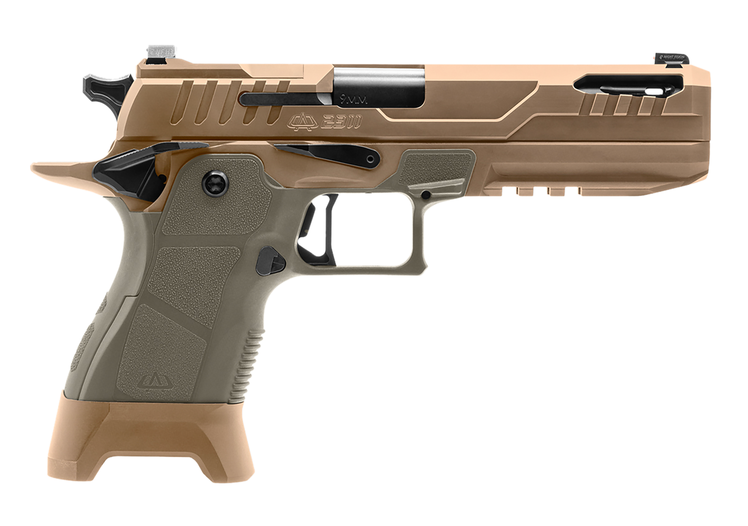 OA DEFENSE 2311 Pro w/Kit Optic Ready Pistol OA2311FPROKITHDSPRT21, 9mm Luger, 5in, Sage Modular, High Desert Finish, 17 Rds