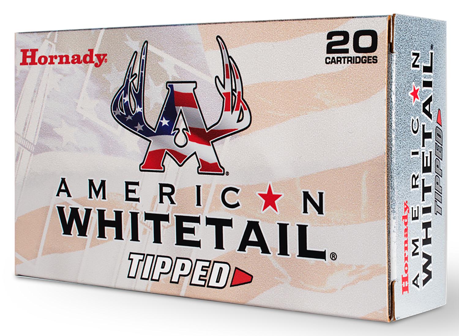 Hornady American Whitetail Tipped Rifle Ammunition 80601, 7mm Remington Magnum, SST, 154 GR, 3025 fps, 20 Rd/bx