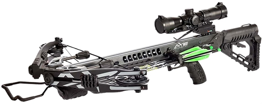 Carbon Express Axe 400 Crossbow with Scope Quiver & PileDriver Crossbolts AX30001