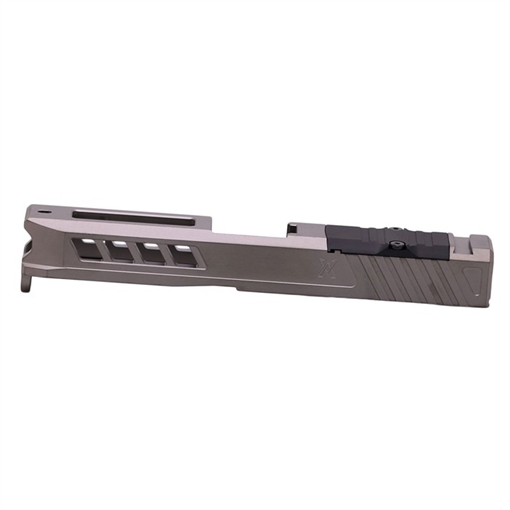 True Precision AXIOM SLIDE WITH RMR CUT FOR GLOCK 19 STEALTH GRAY TP-G19S-A-RMR