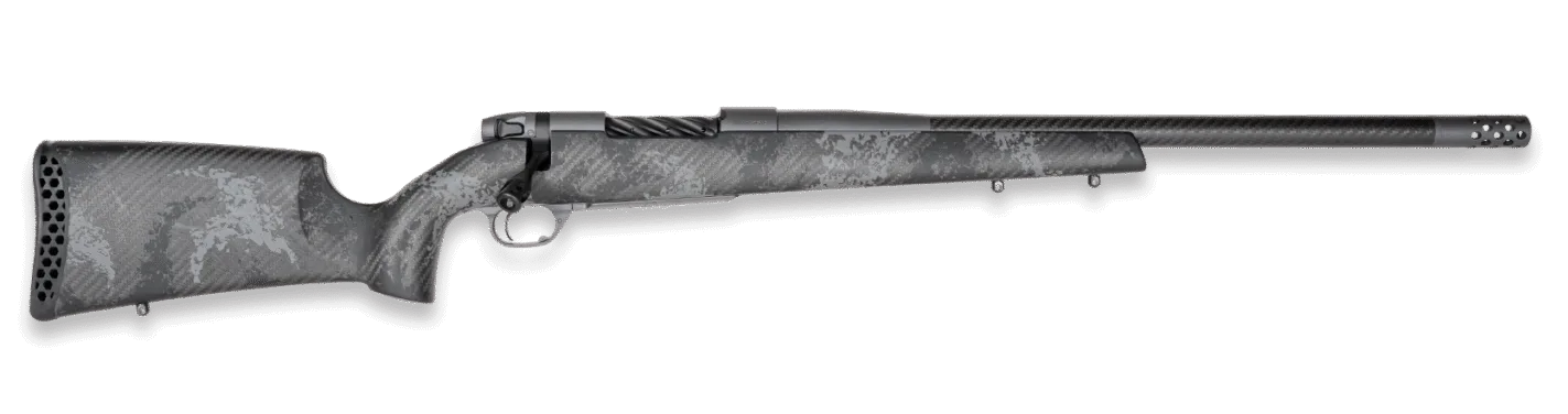 Weatherby Mark V Live Wild Carbon Rifle MLC01N65RWR4B, 6.5 WBY RPM, 22", Peak 44 Bastion Stock, 4 Rds
