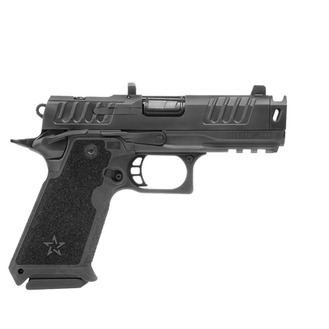 Staccato HD P4X 2011 Premium Package Pistol 20-2700-000106-01, 9mm, 4", Textured Polymer Grips, X-Series Serrations, DLC Black Finish, DLC Barrel, Optic Ready, (Magwell) 18 Rds