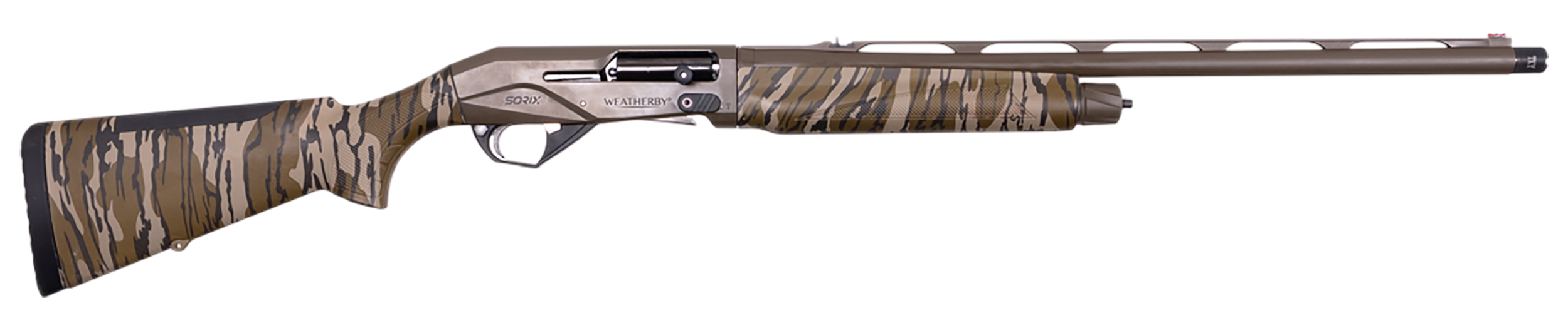 Weatherby Sorix Turkey Semi Auto Shotgun XTB1224SMG, 12 Gauge, 24", 3.50" Chmbr, Mossy Oak Bottomland Synthetic Stock, 2 Rds