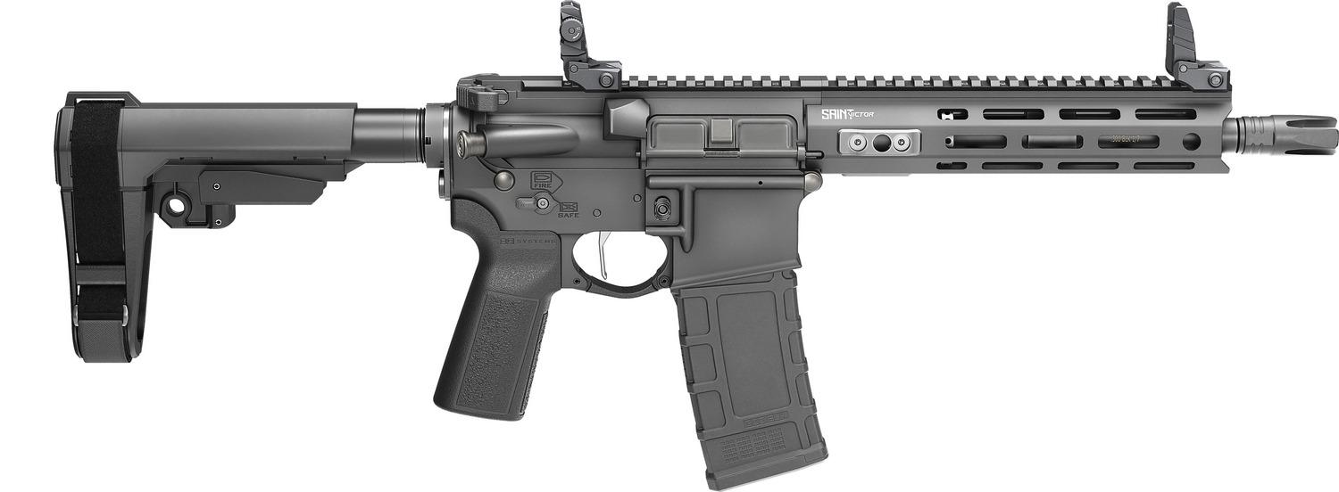 Springfield Saint Victor V2 Pistol Rifle STV995300B-V2-SBA3, 300 BLK, 9.5", SB Tactical SBA3 Brace, 30 Rds