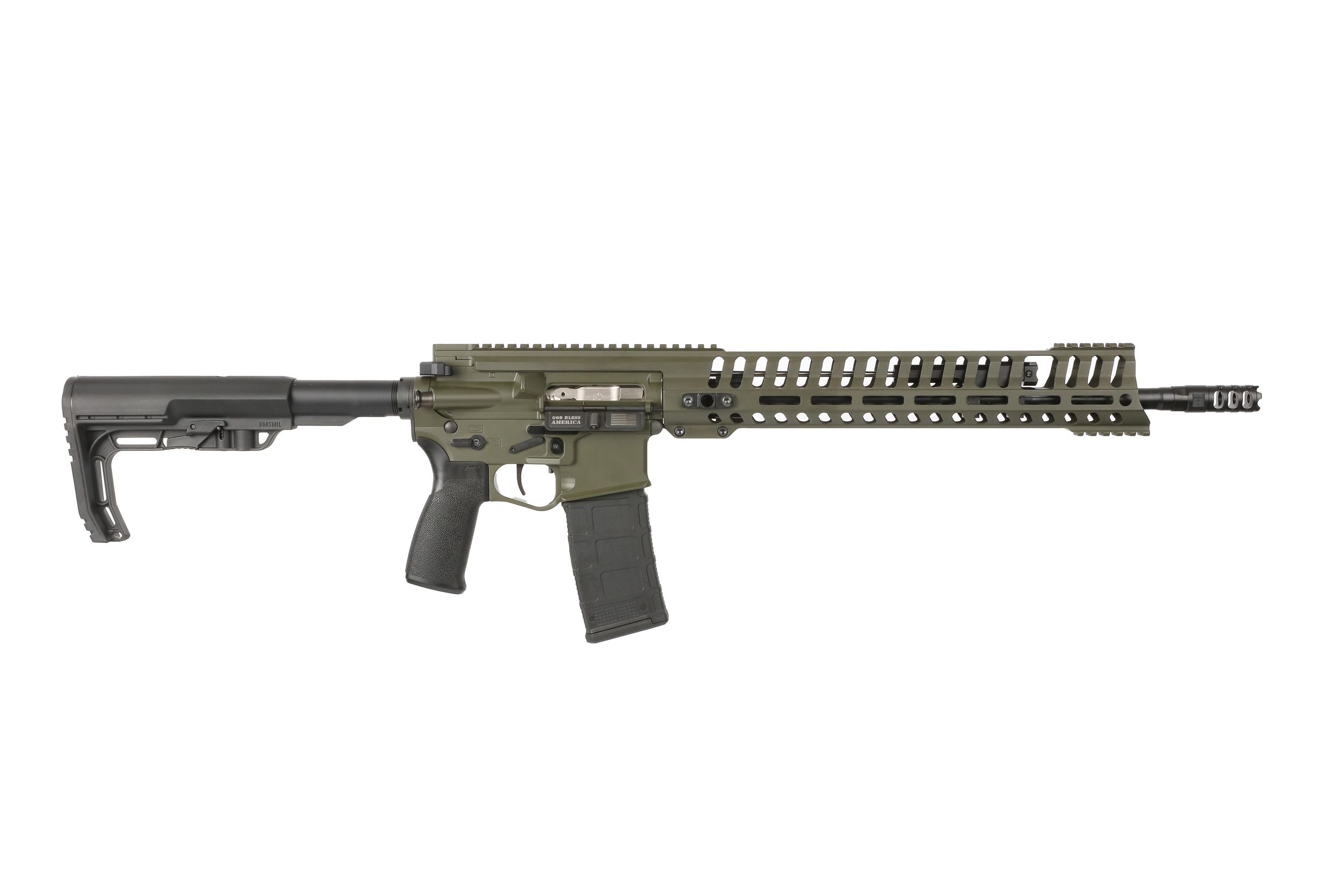 Patriot Ordnance Factory Renegade+ Rifle 01283, 5.56 NATO, 16.5", Collapsible Mission First Tactical Stock, 30 Rds