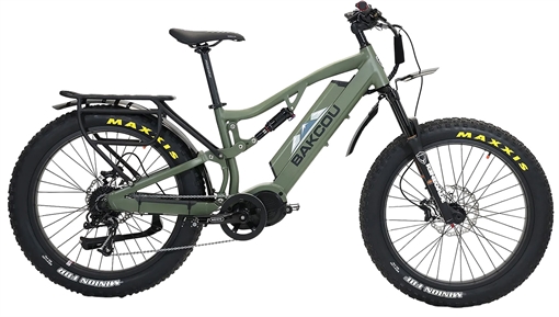 Bakcou E-bikes Storm 25 Large Matte Army Green 19" w/Stand Over Height of 30.50" Frame, Sram 9sp, 40t Front & Sram 11-34t Rear Cassette Bafang M620 Ultra Motor BS19GB25
