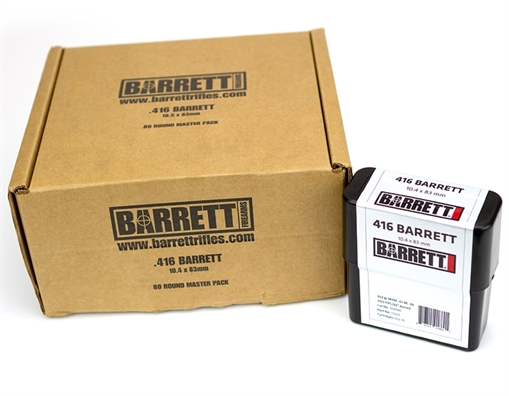 Barrett Firearms AMMO 416BAR 452GR MTAC 80RD 17221
